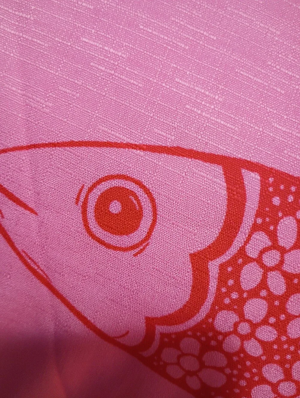 Pink Fish-Print Pet Fish Cover